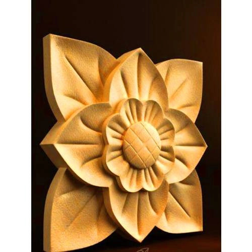 Archivo de tallado CNC de flores talladas en 3D