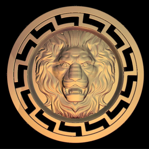 Relief Fresco Lion CNC Carving File