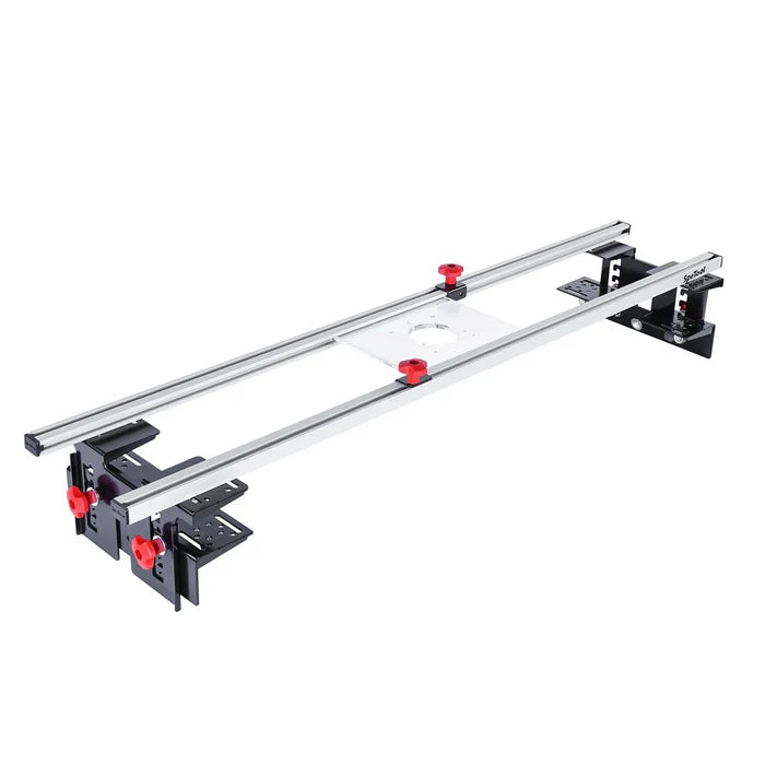 SpeTool S01001 48" Router Sled for Slab Flattening – 3-Axis Precision Height Adjustment Wood Slab Flattening Jig with Reinforced Aluminum Rails for Woodworking Planing Mill