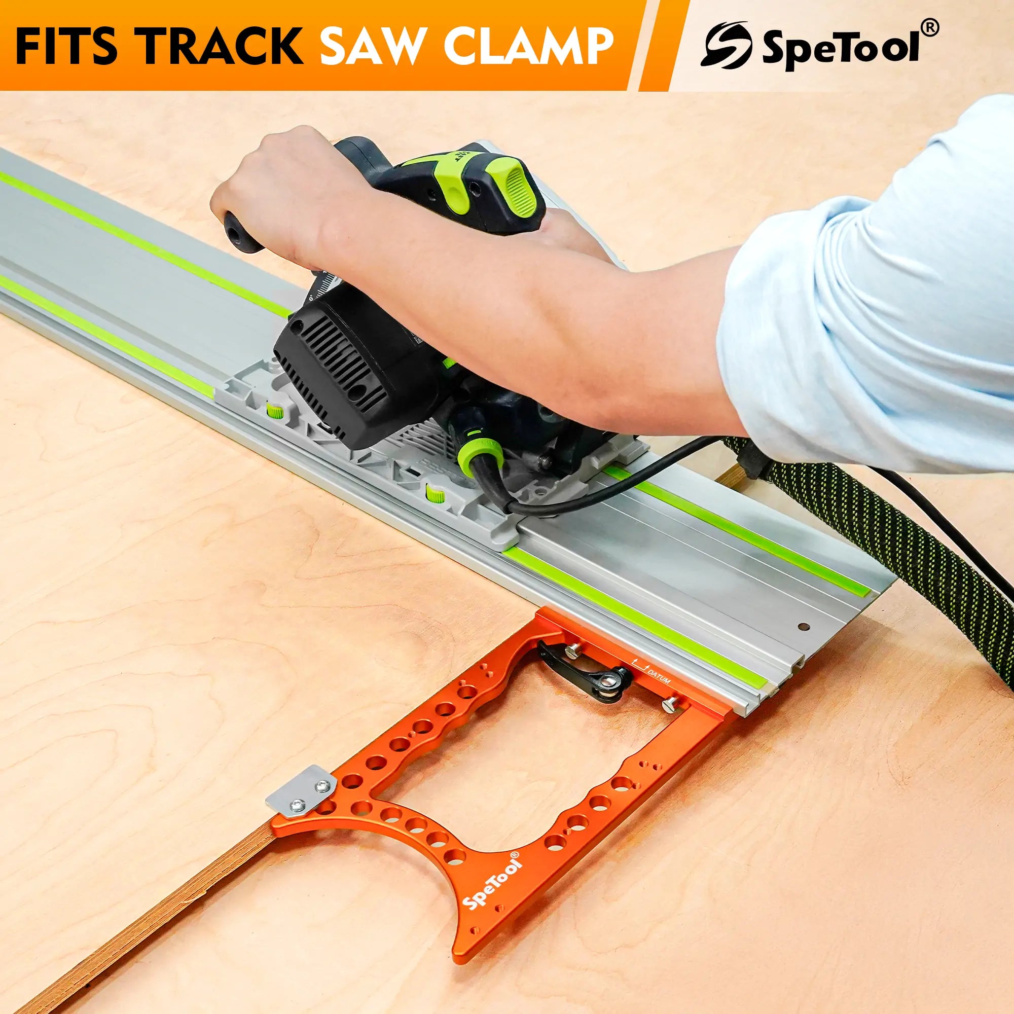 90° Precision Track Saw Square Rail Guide Accuracy  SpeTool