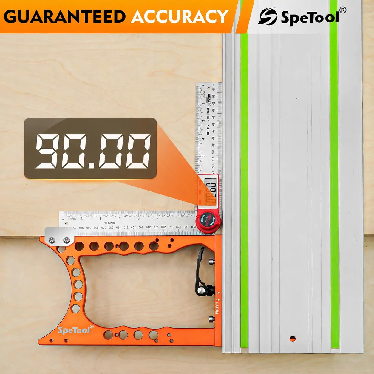 90° Precision Track Saw Square Rail Guide SpeTool
