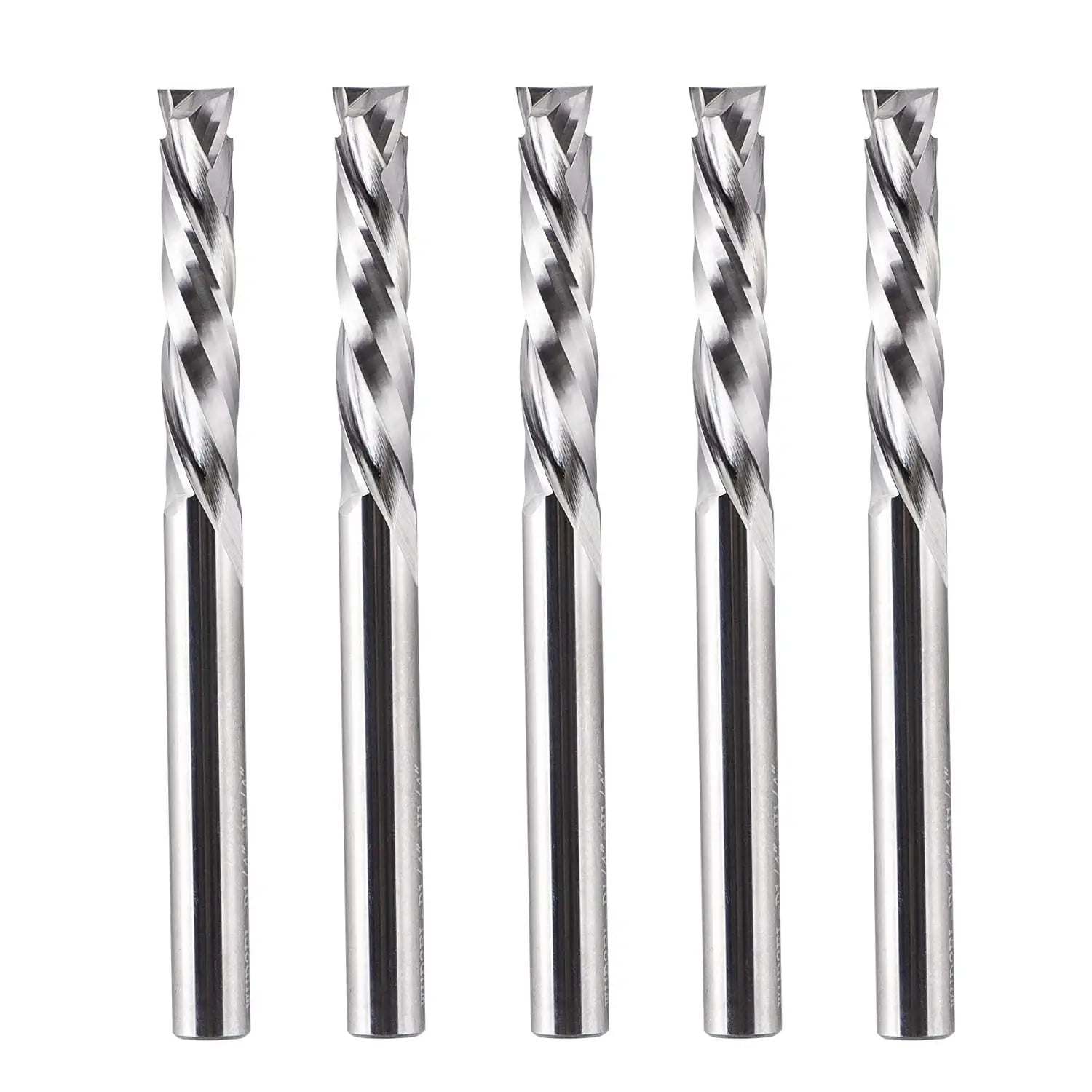 SpeTool CA W02011 Compression Spiral 1/4" Dia x 1/4" Shank x 1-1/4" Cutting Length x 3" Extra Long 2 Flute Router Bit