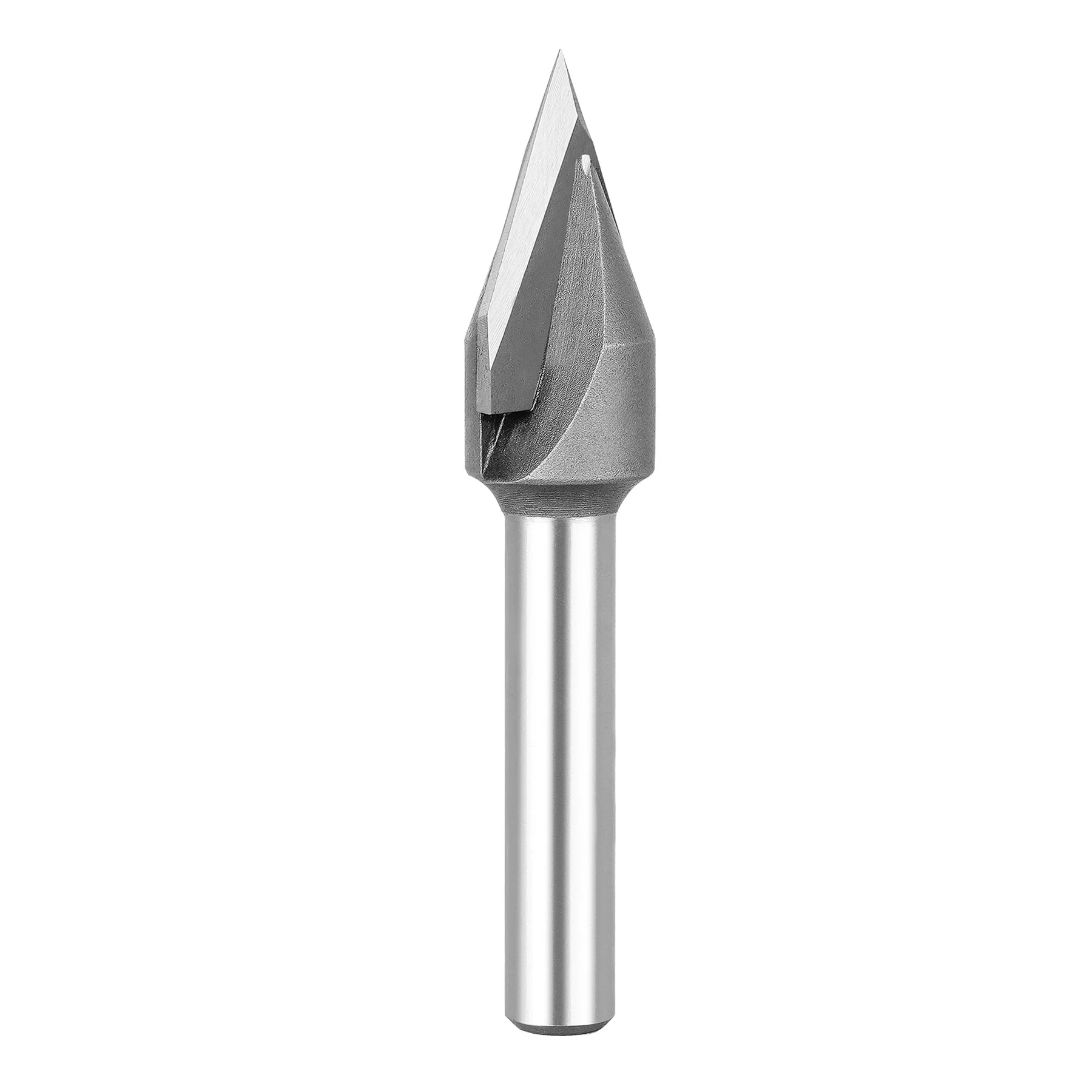 SpeTool 45 Deg V Groove Tip Carbide 1/2 Dia 1/4 Shank Chamfer Router Bit