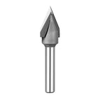 SpeTool 45 Deg V Groove Tip Carbide 1/2 Dia 1/4 Shank Chamfer Router Bit