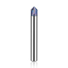 SpeTool W06007 SPE-X Extra Tool Life Coated Solid Carbide V Groove 90 Deg 1/4" Dia x 1/4" Shank x 2" Long 4 Flute Router Bit