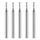 SpeTool 5Pcs 2-Flute Flat Nose Carbide End Mill 1/16" Dia Upcut Router Bit