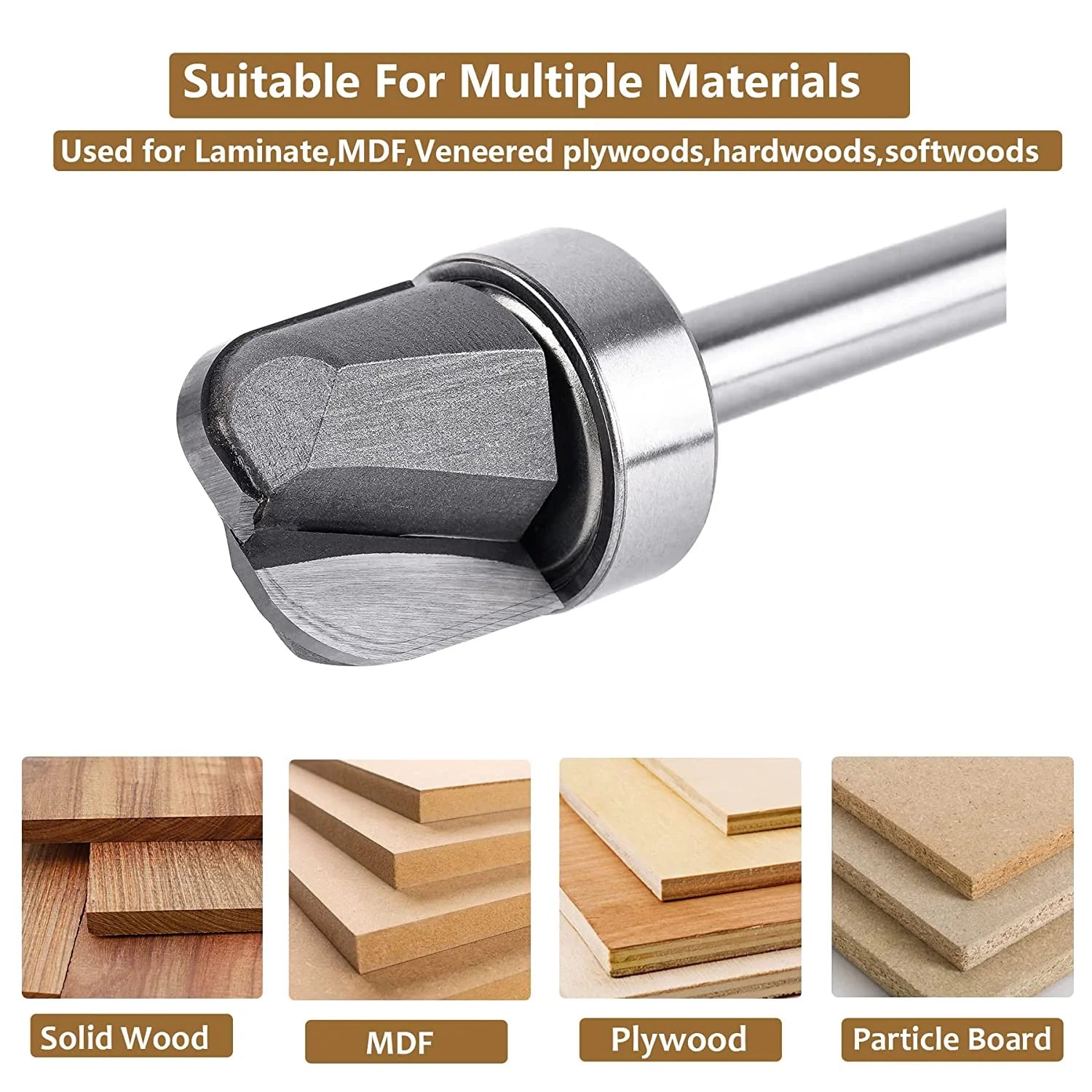 SpeTool Bowl & Tray Template 3 4 Dia 1 4 Shank Carbide Tipped Router Bit