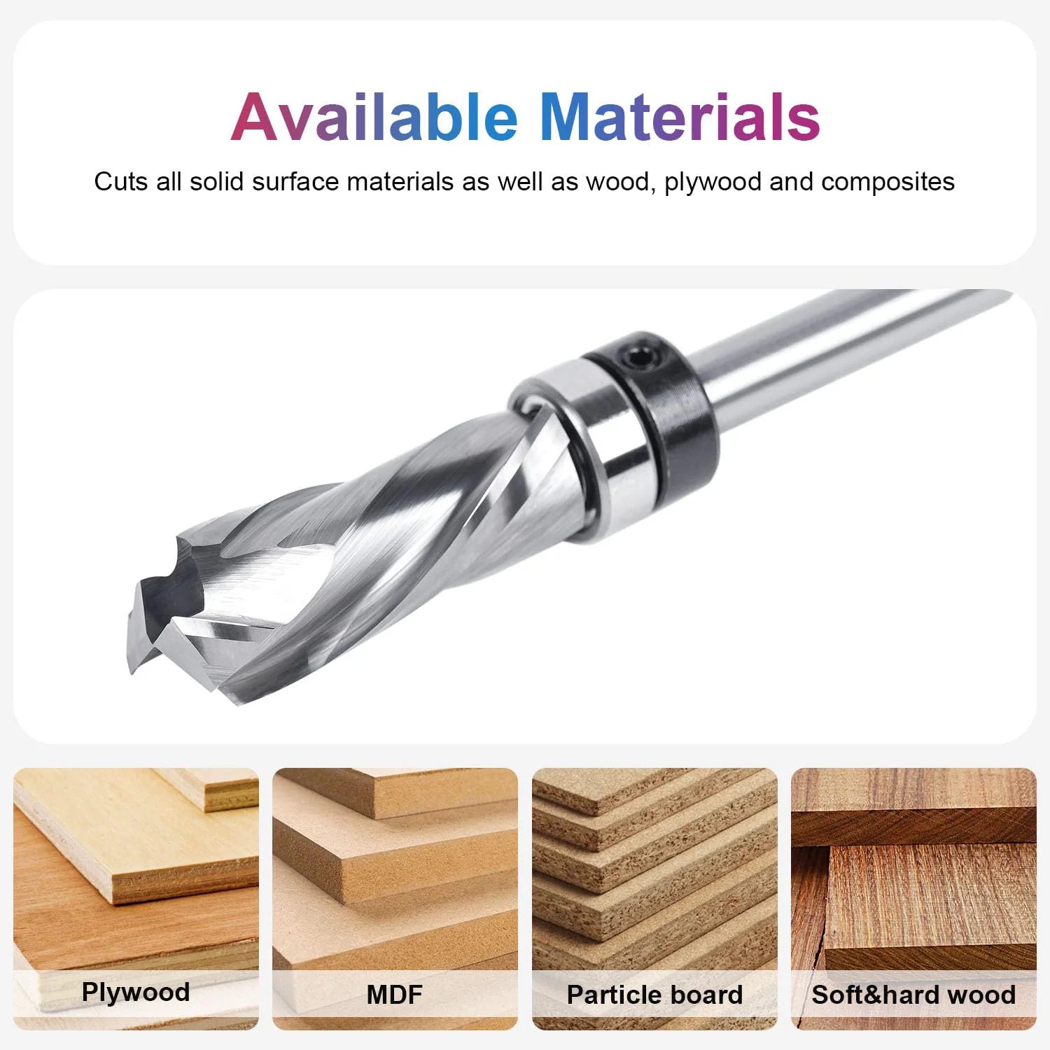 SpeTool 1/2 Dia 1/4 SHK 1.25 CL Flush Trim Top Bearing Router Bit