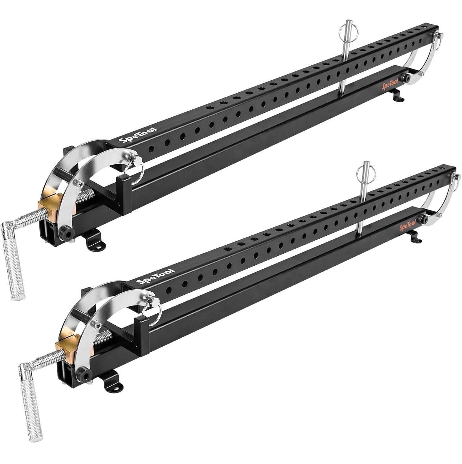 SpeTool S05002 24 Inch Panel Clamp 2-Pack, 4-Way Pressure Steel Parallel Clamps for Woodworking, Cabinets, Tabletops, and Cutting Boards