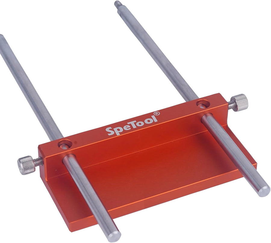 SpeTool UK S04002 Drill Fence – All-Aluminum Edge Cutting Guide for Portable Drill Guide, 256 mm Max from Edge, Ideal for Precise Row Hole Drilling