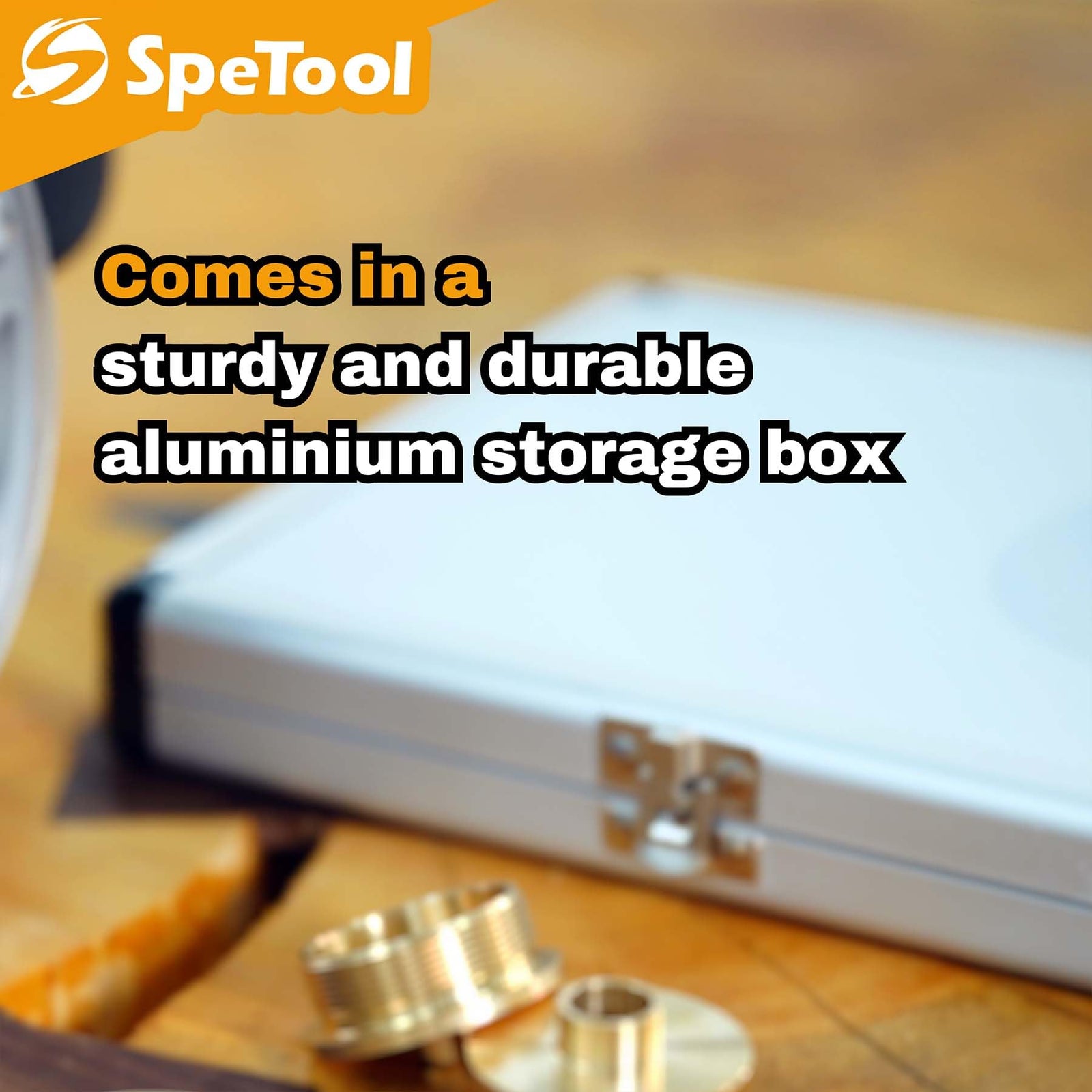 SpeTool 10 pcs Brass Router Template Bushing Guide Set with Pin Router Arm