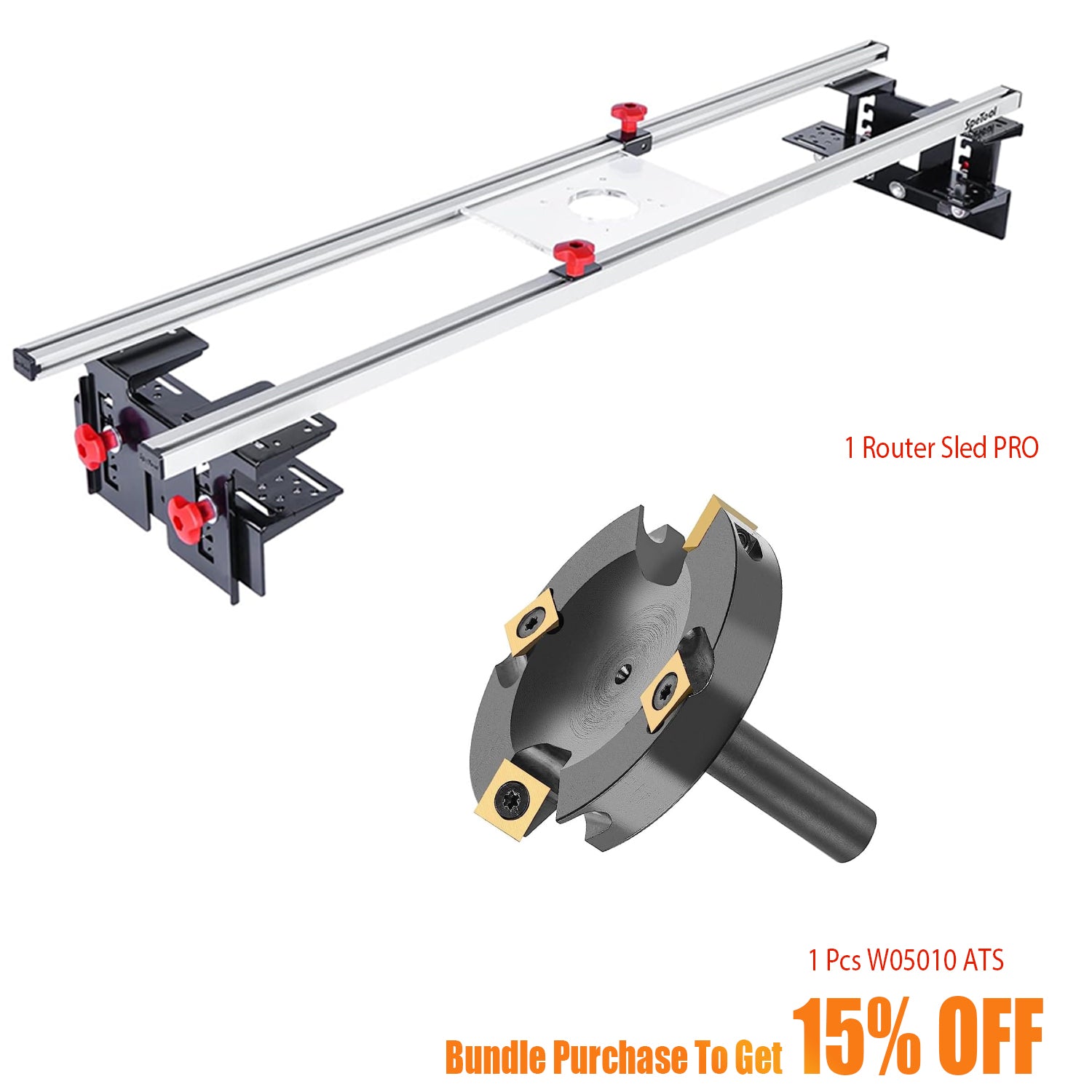 SpeTool Router Sled for Slab Flattening Maximum processing width 120cm