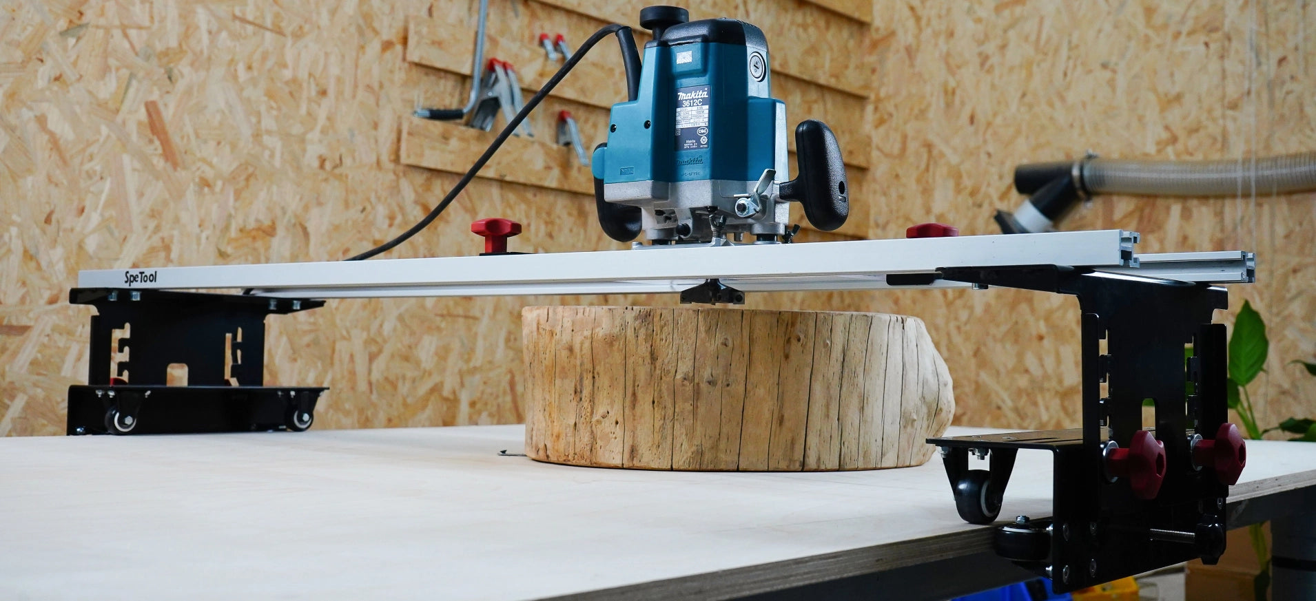 SpeTool Router Sled for Slab Flattening Maximum processing width 120cm