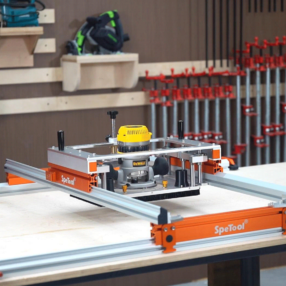 SpeTool S03001 Router Sled | Expandable Slab Flattening Tool