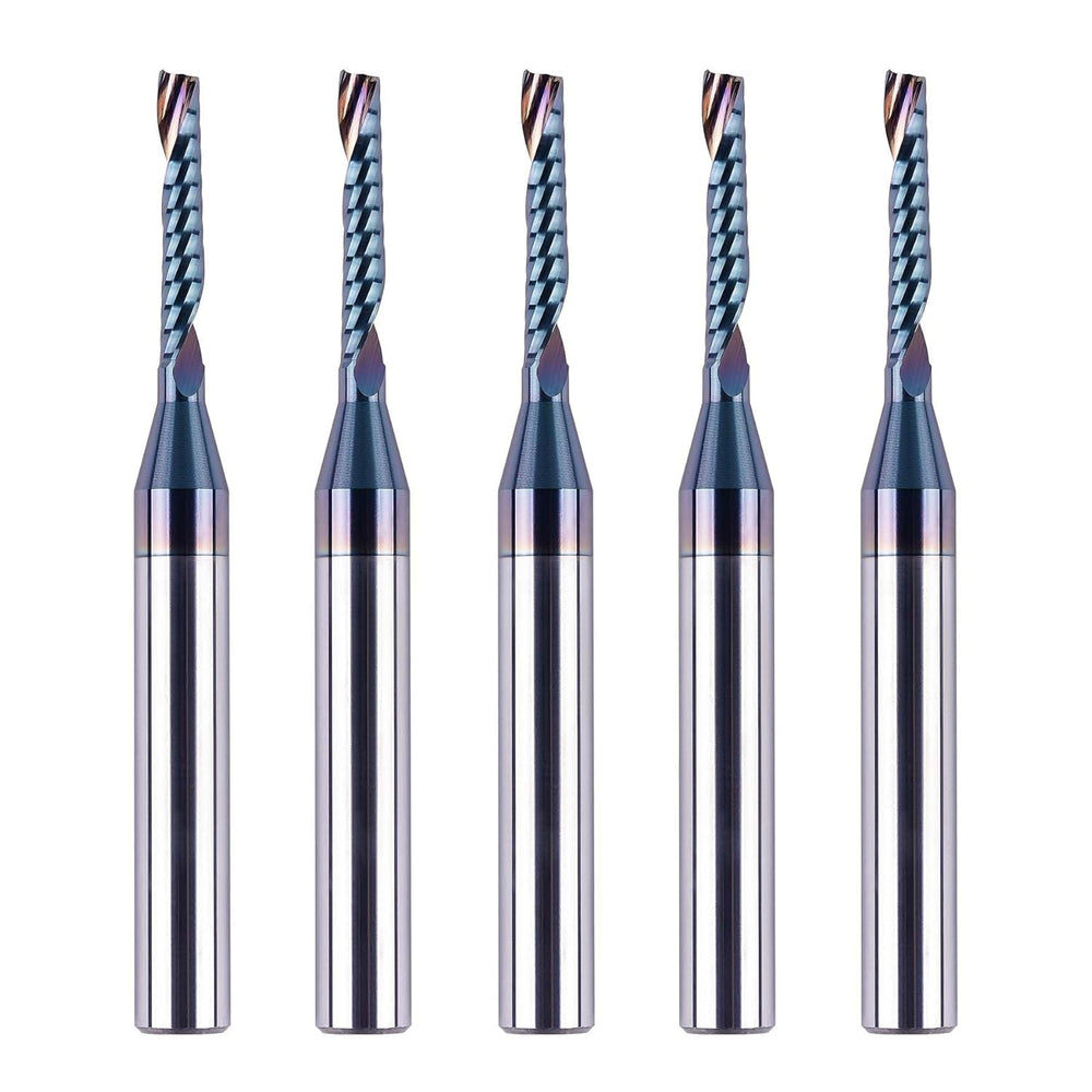 SpeTool SPE-X 1/8 Spiral O Flute 1/4 Shank Router Bit Cut for Plastic