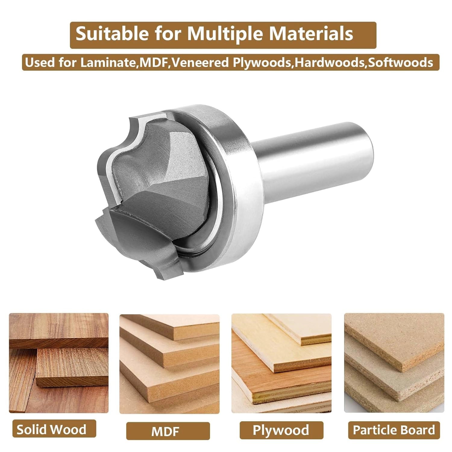 SpeTool W08012 Juice Groove Router Bits for multiple materials