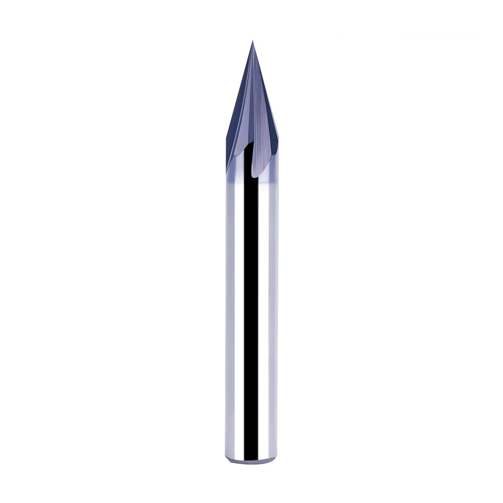 Spetool 30 Deg Carbide V-Groove Tiain Coated 1/4 Dia Chamfer End Mill