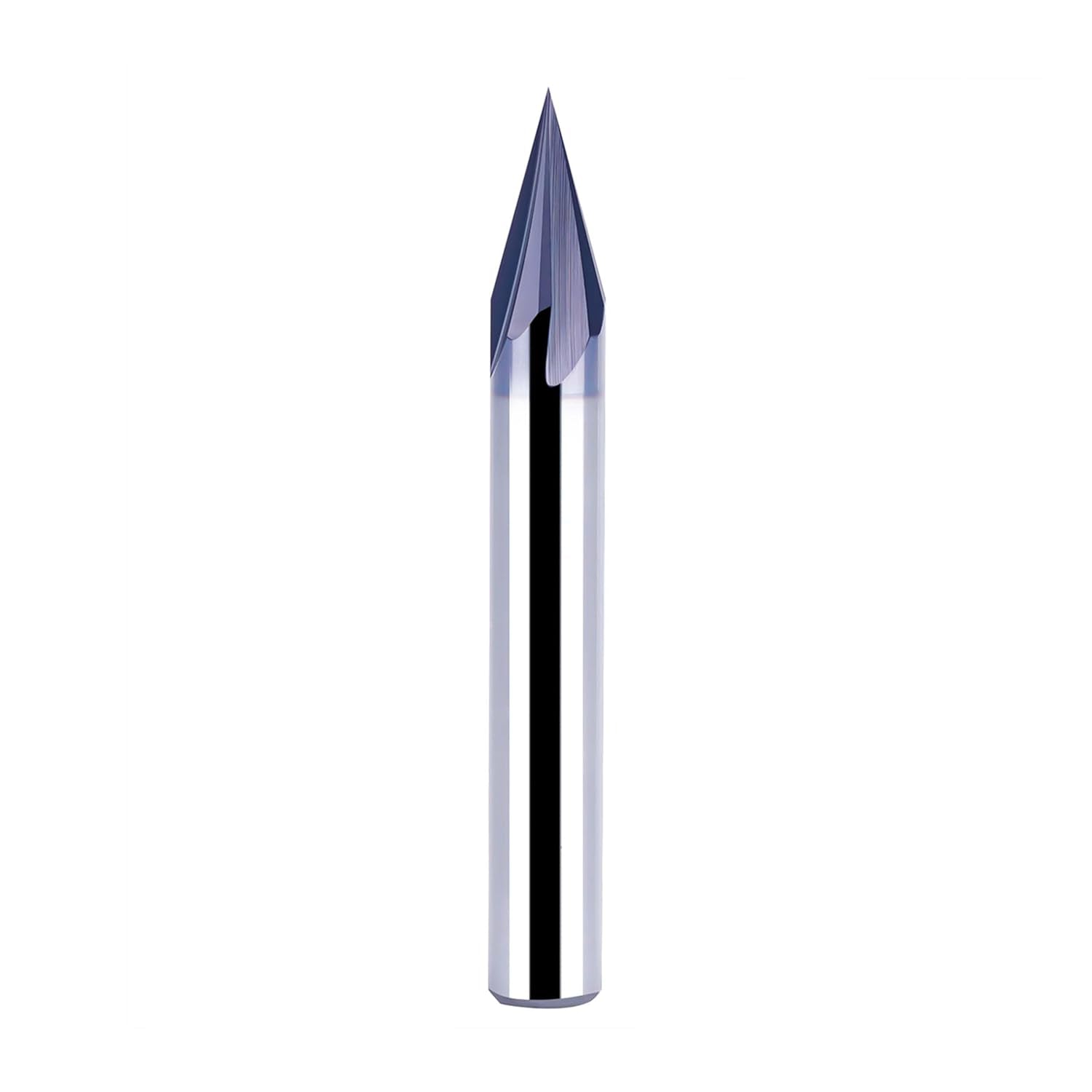 Spetool 30 Deg Carbide V-Groove Tiain Coated 1/4 Dia Chamfer End Mill