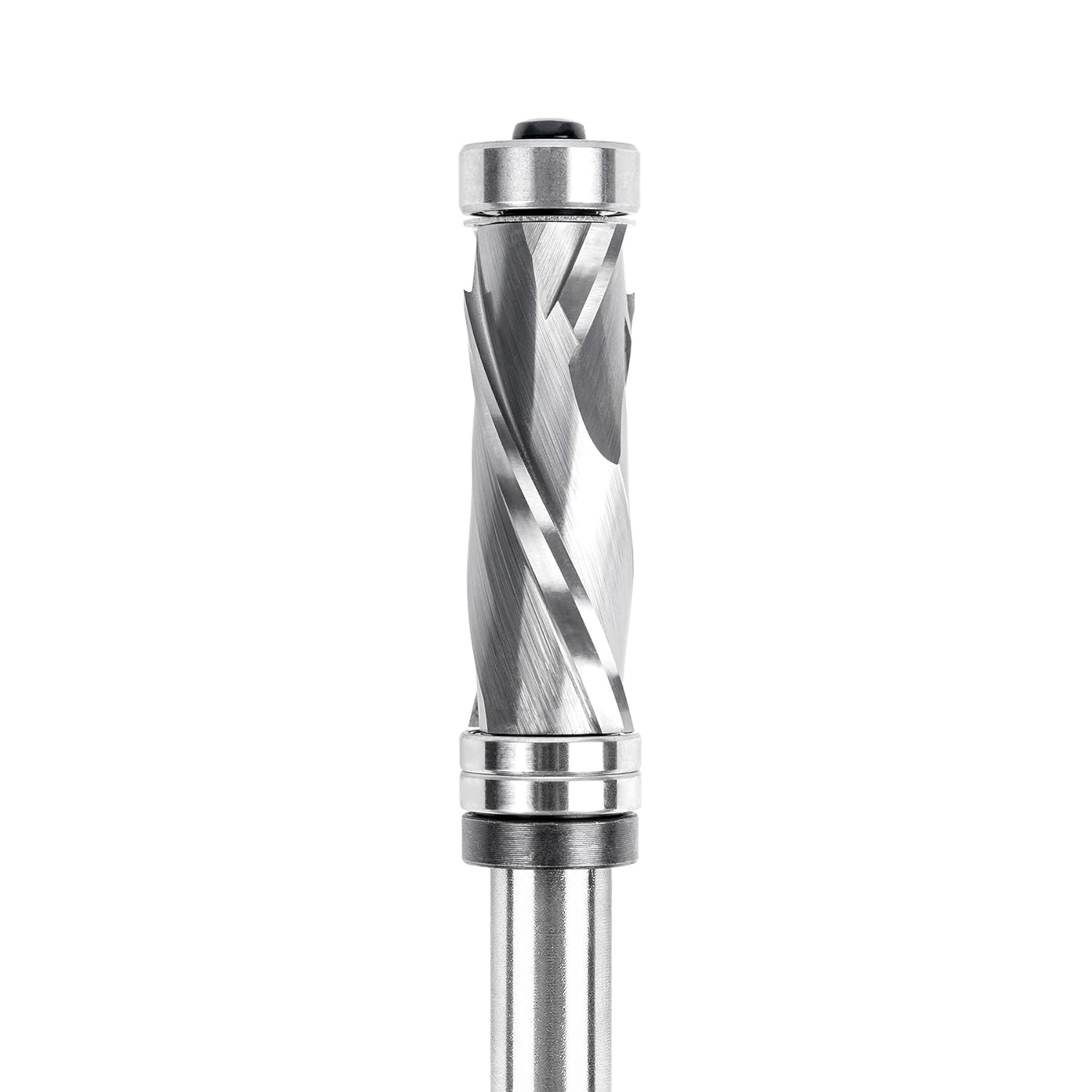 Spetool 3/4″ Spiral Compression Flush Trim Router Bit | 1/2″ Shank Dual Bearing Application Image