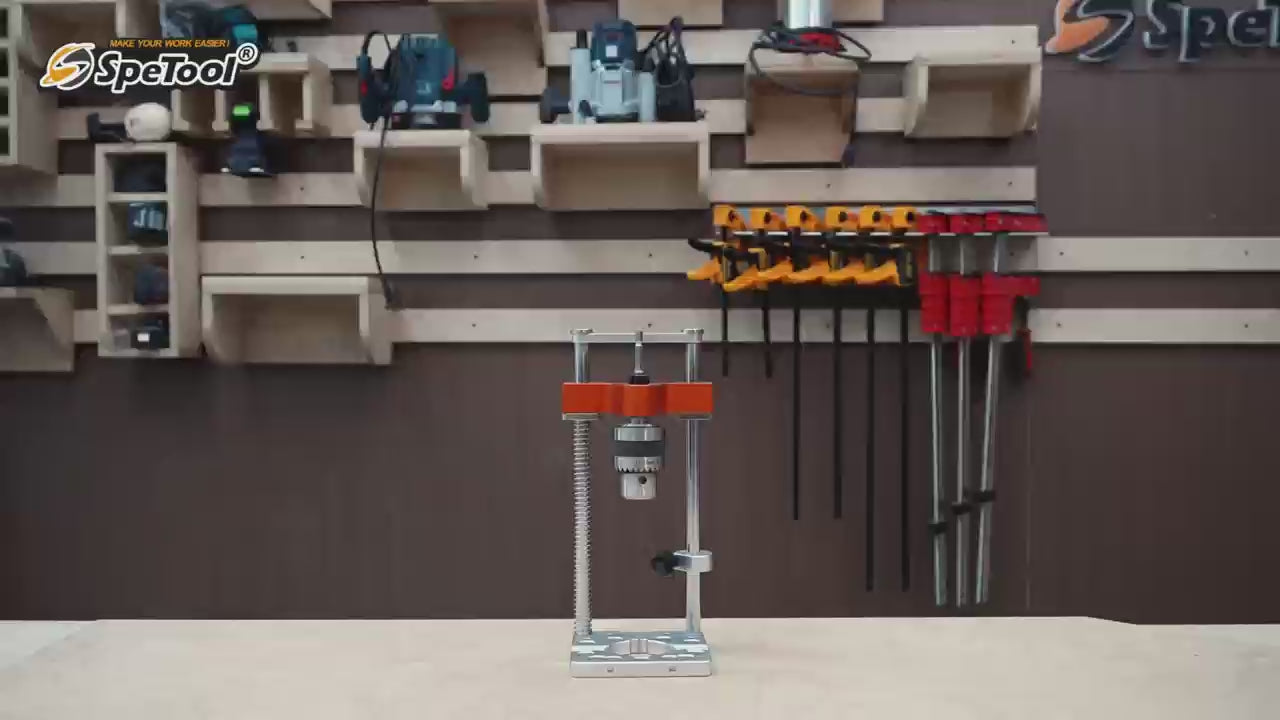 SpeTool S04003 Portable Drill Guide for Straight Holes