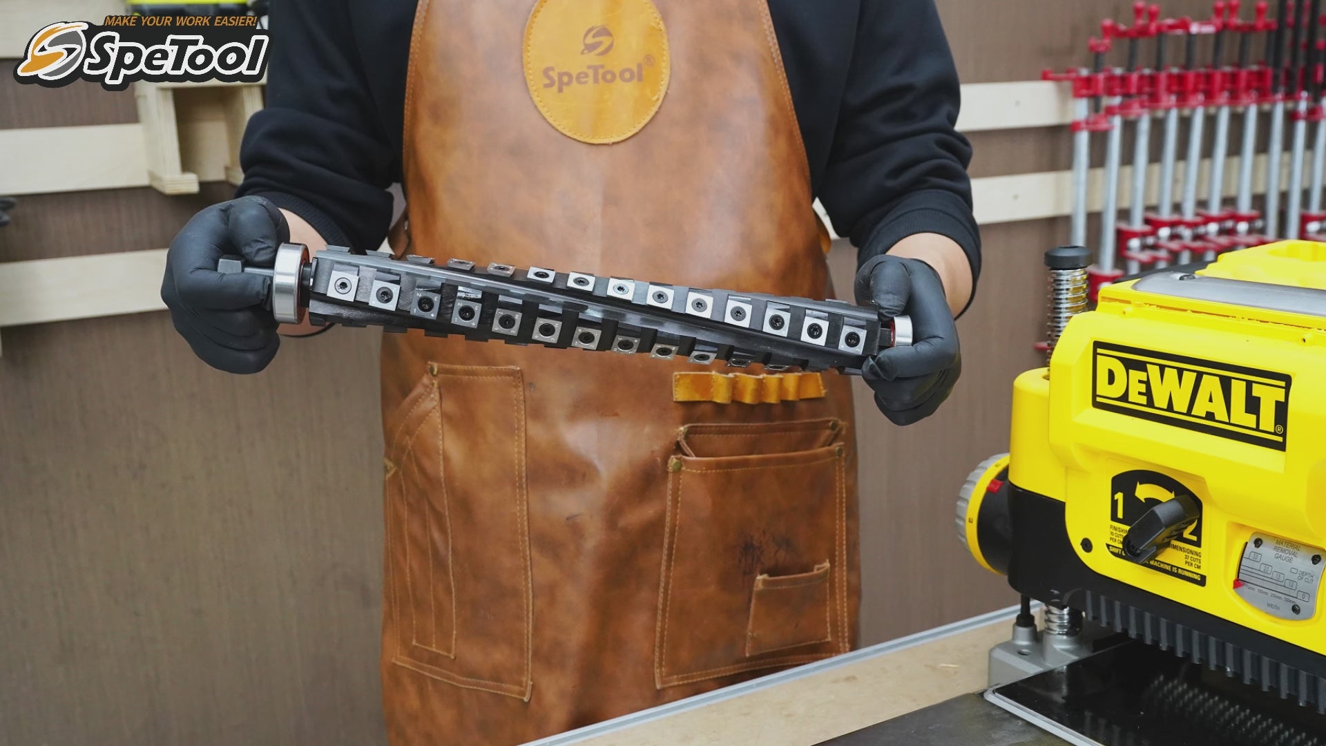SpeTool 13 Inch Helical Planer Cutter Head