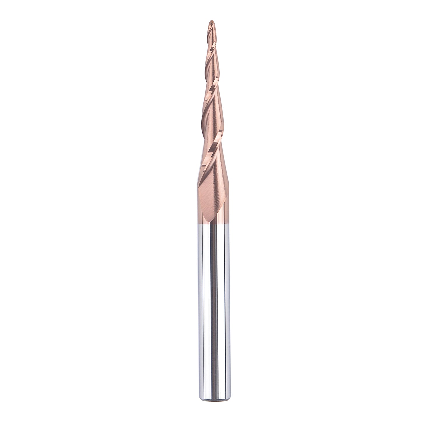SpeTool 0.75mm Radius Tapered Ball Nose Carving Endmill H-Si Coated