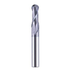 SpeTool 2 Flutes 3/8 Dia 3/8" Shank 3" Long Carbide Ball Nose End Mill