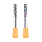 SpeTool 3 Flute 1/4 inch Dia Extra Long Tool Life Coated CNC End Mill
