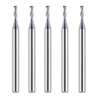 SpeTool 5Pcs 2-Flute Flat Nose Carbide End Mill 1/16" Dia Upcut Router Bit
