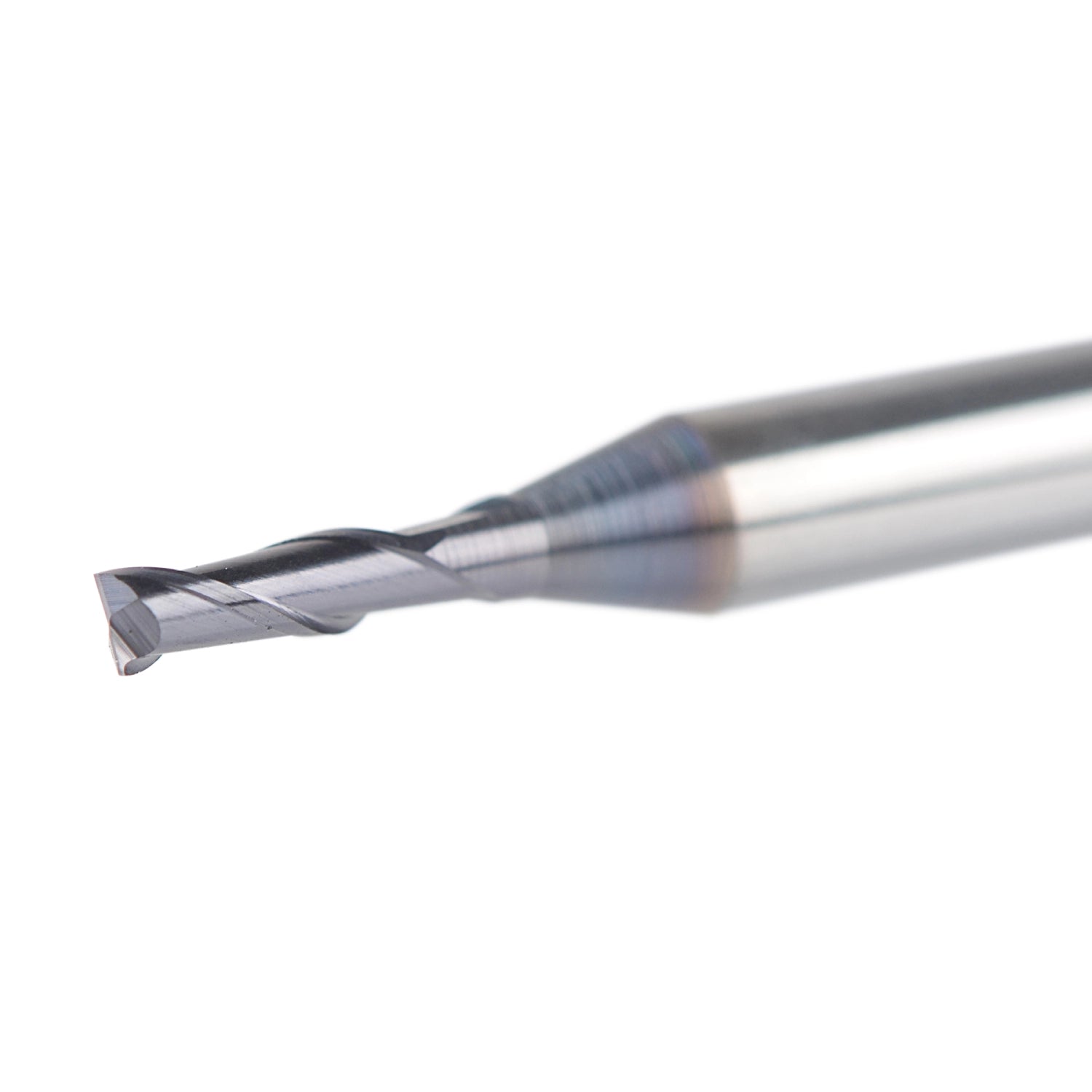SpeTool 2 Flute 1/16 Dia 1/8 Shank Flat Nose Carbide Steel Cut End
