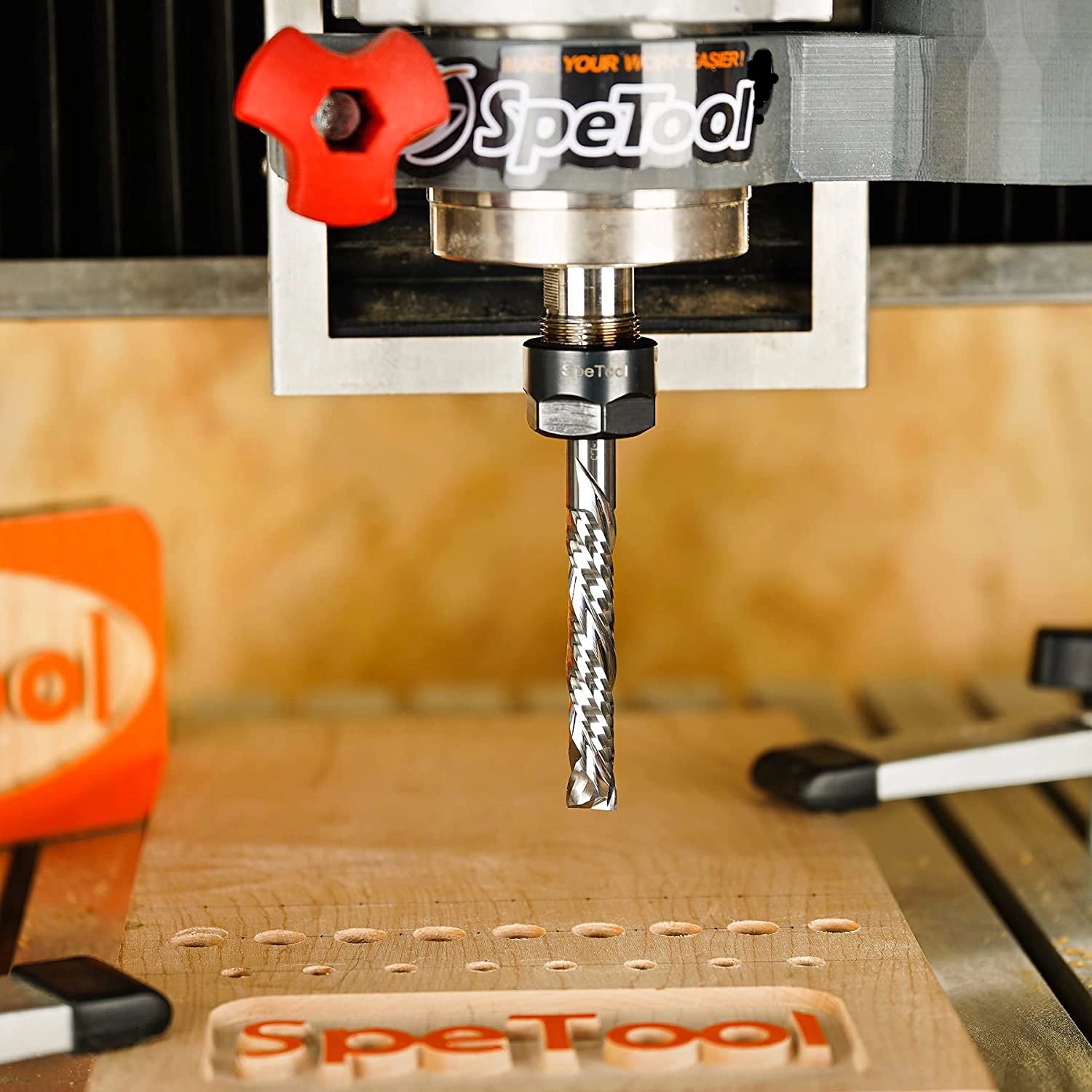 1/2" Carbide 5" Extra Long CNC Router Bit From SpeTool