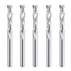 SpeTool 5pcs Compression Router Bit UP & DOWN Cut 1/8" Dia End Mill