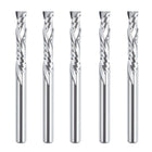 SpeTool 5pcs Compression Router Bit UP & DOWN Cut 1/8" Dia End Mill