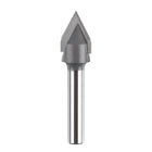 SpeTool Carbdie Tip V Groove CNC Engraving Bit Router Bit 60 Deg 1/2" Dia