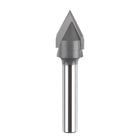 SpeTool Carbdie Tip V Groove CNC Engraving Bit Router Bit 60 Deg 1/2" Dia