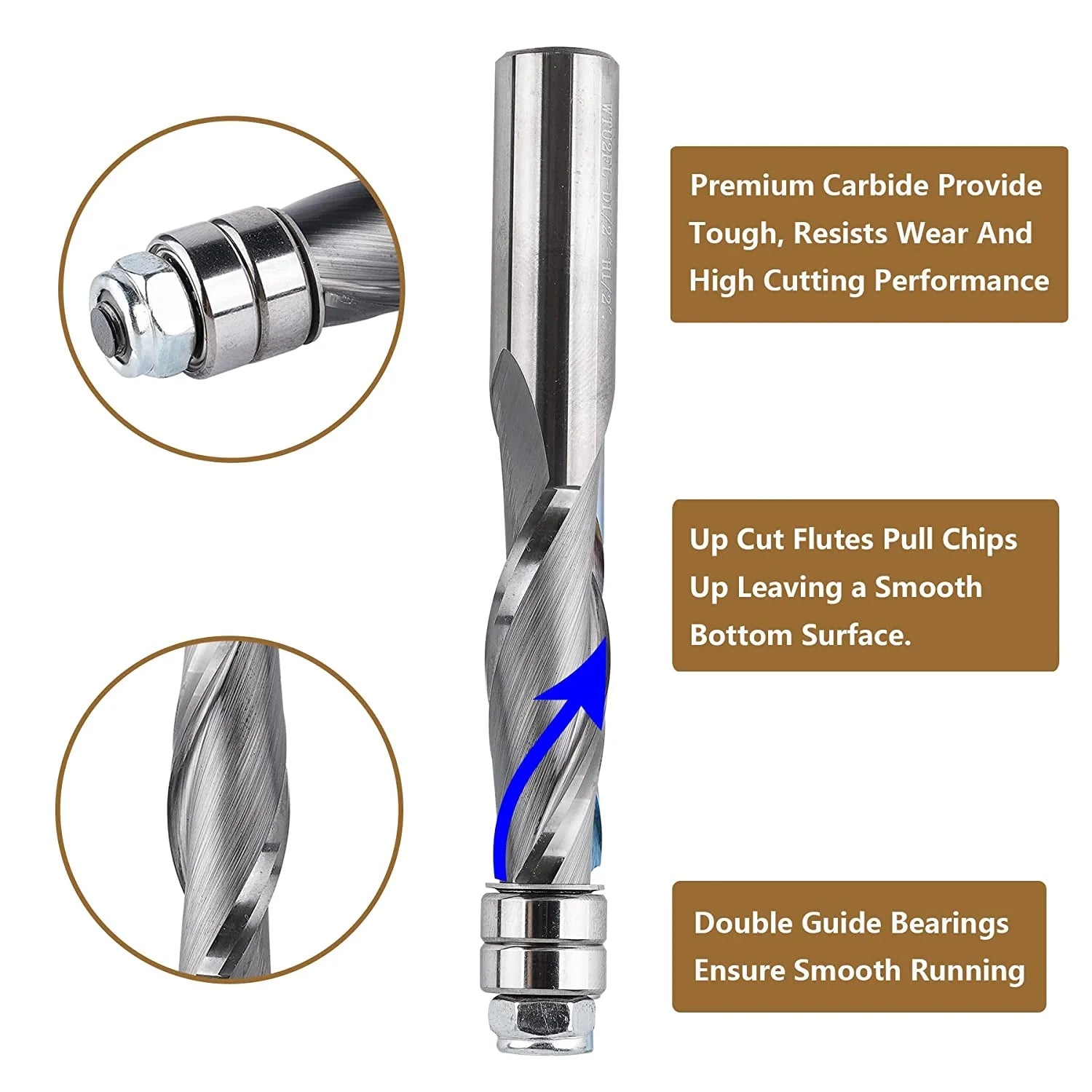 Extra long flush trim router bit deals