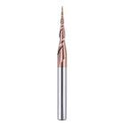 SpeTool 2D/3D Carving Ball Nose H-Si Coated 1/4" SHK Router Bits