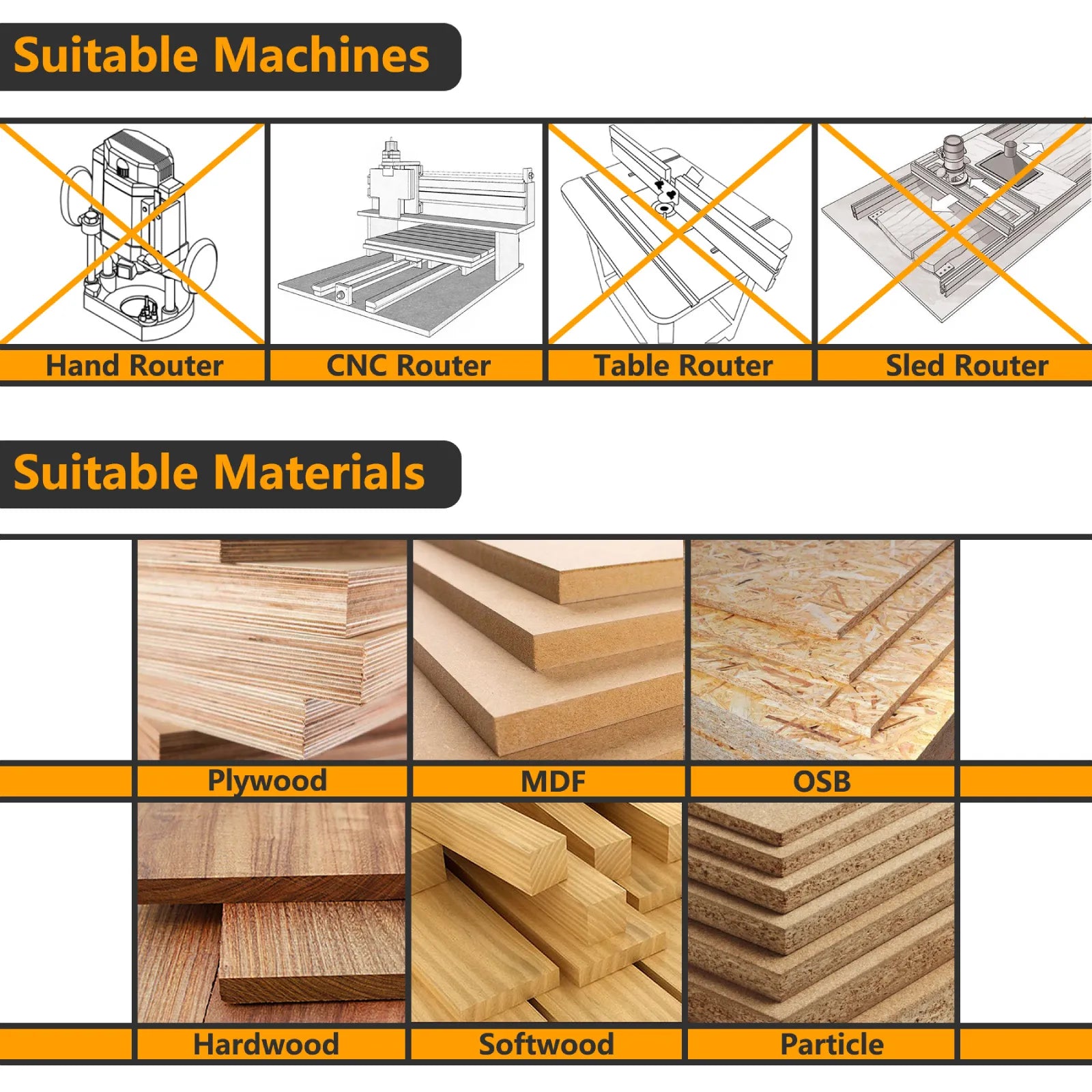 SpeTool V Bit suitable materials and machines